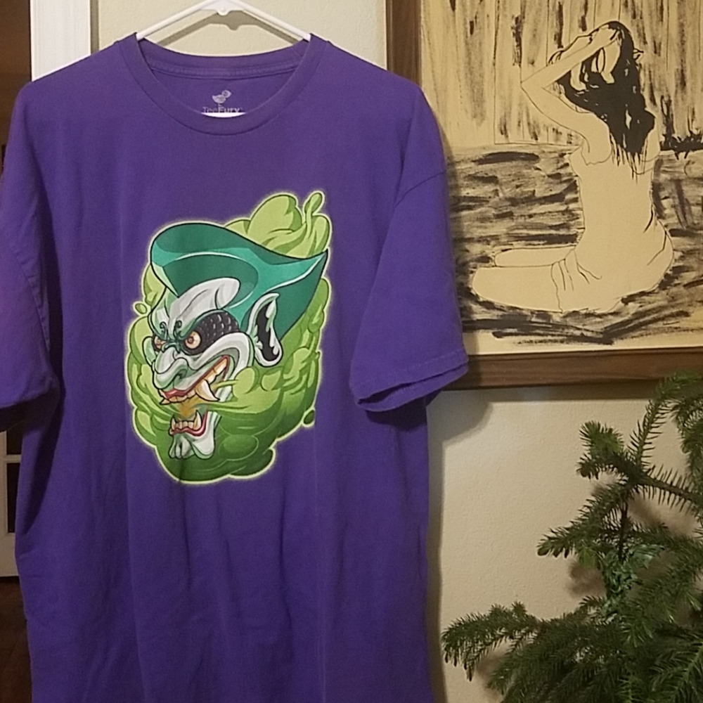 TeeFury "The Grinning Oni"Joker TShirt